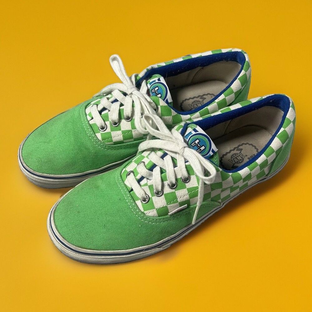 Vans Era Bob Haro BMX Freestyler Sneakers Green Checkerboard 10.5/12 VN-0TN98LO